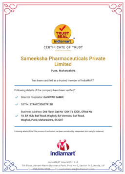 Indiamart Trustseal Certificate